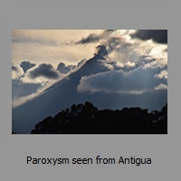 Paroxysm seen from Antigua